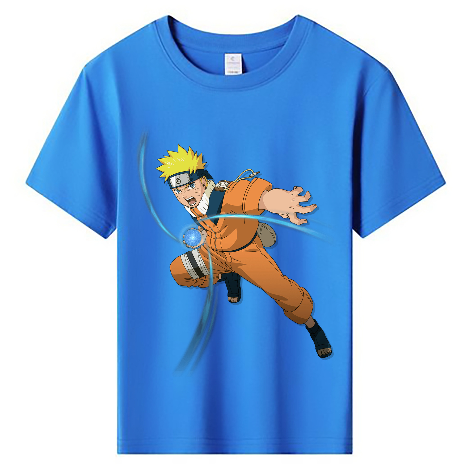 （画像用） NARUTO -ナルト- うずまき ナルト Uzumaki Naruto 綿100％キッズTシャツ（フロントプリント）